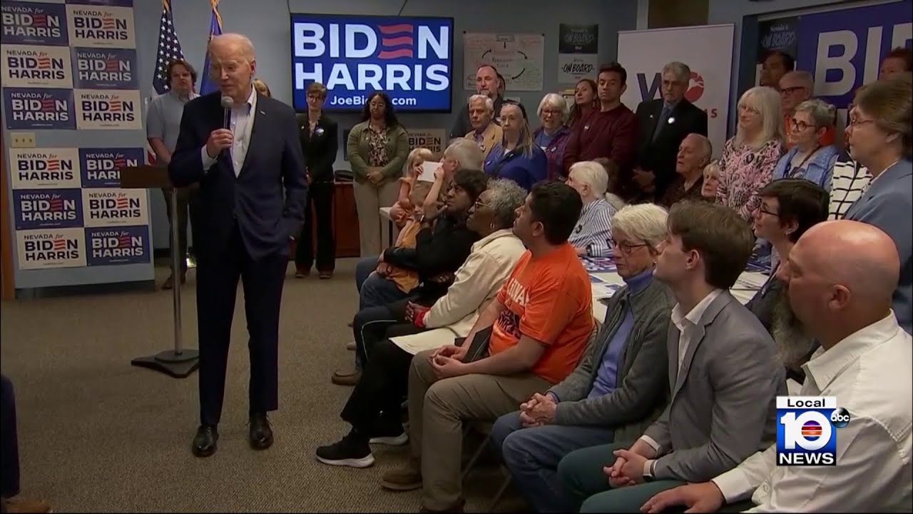 Biden hits campaign trail, courting voters in Nevada and Arizona