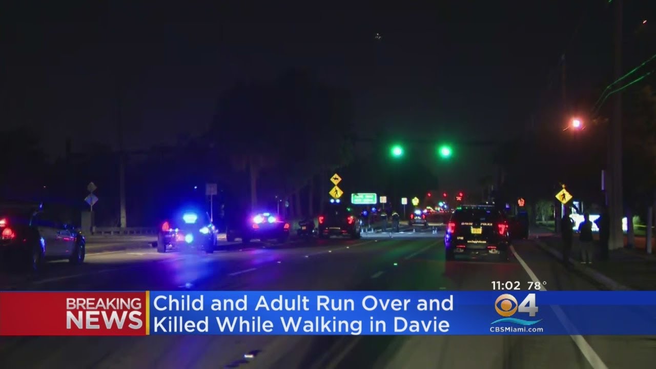 Adult, Child Crossing Griffin Road In Davie Killed After Struck By Vehicle