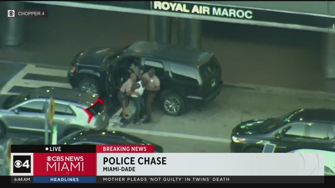 Police chase of South Florida streets ended at Miami International Airport