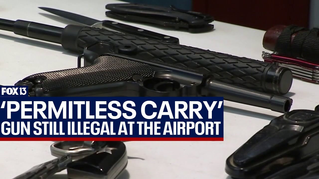 Tampa International: Guns still illegal at airports despite 'permitless carry' law