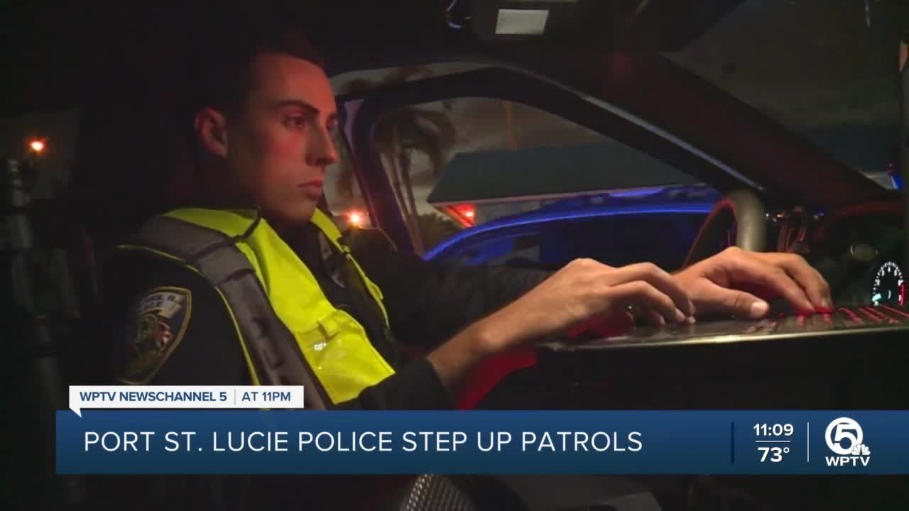 Port St. Lucie police on patrol to stop drivers under the influence