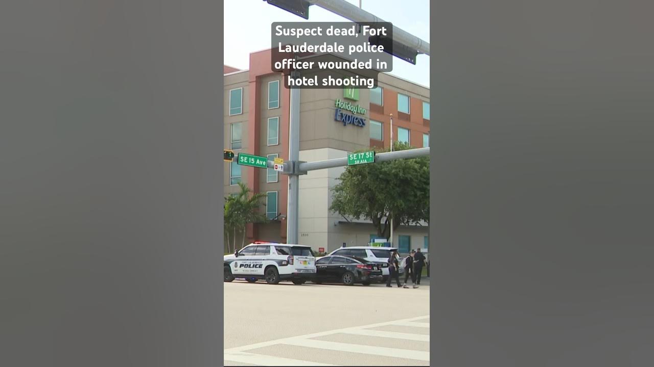 A #fortlauderdale police officer was wounded and a suspect has died following a shooting at a hotel.