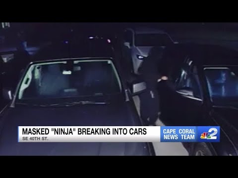 'Masked ninja' seen rummaging through cars in Cape Coral