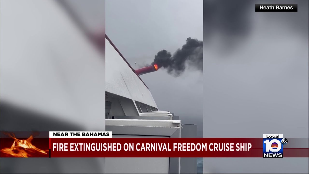 Firefighters injured during fire aboard Carnival Freedom