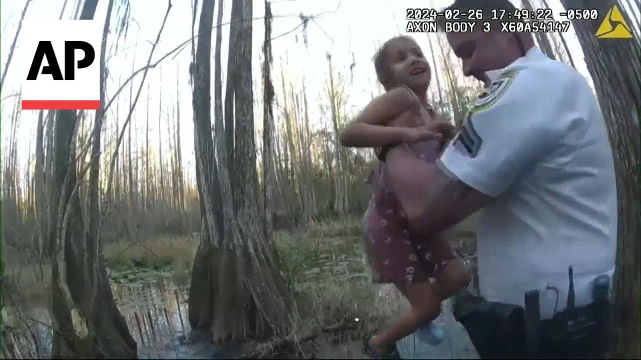 Video of 5-year-old girl being found in Florida swamp