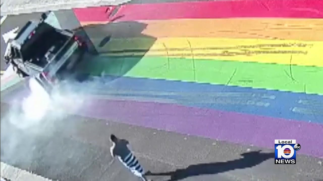 Police search for subjects caught on camera vandalizing Fort Lauderdale pride mural