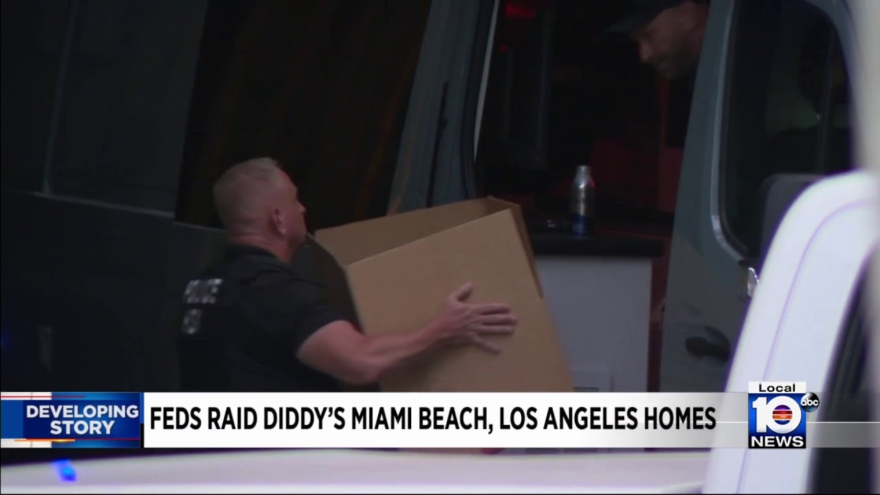 Federal agents move in on Miami Beach, LA homes owned by Diddy