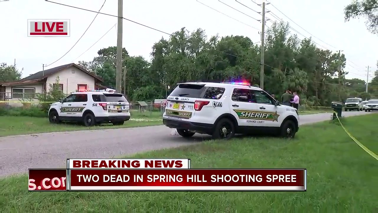 Hernando County deputies responding to two shootings with multiple victims in Spring Hill