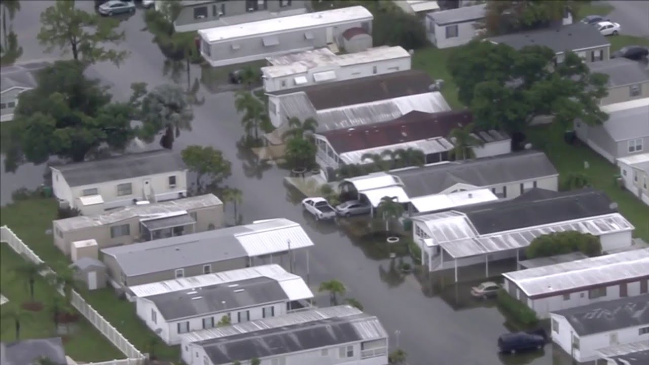 Three days of rain leave mobile home community in Davie flooded