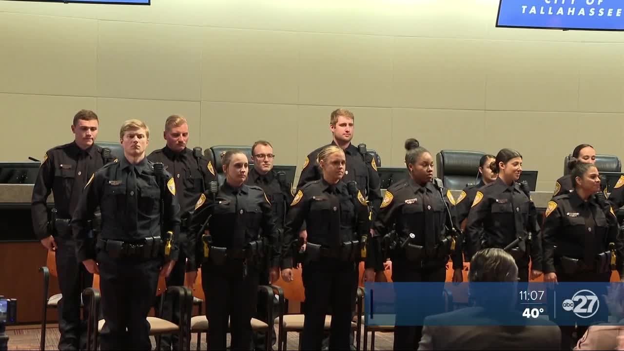 The Tallahassee Police Department welcomed 22 new officers