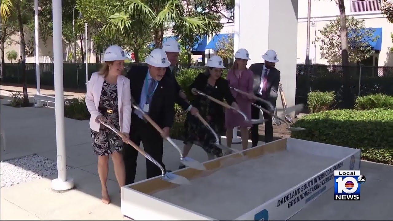 Miami-Dade County leaders break ground on new Dadeland South Metrorail Station